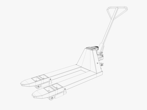 Pallet Rack Low-poly 3D 모델