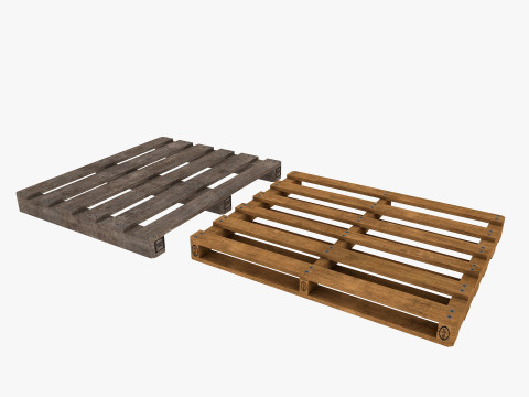 Pallet Rack Low-poly 3D 모델