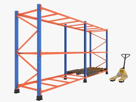 Portapallet a basso numero di poligoni Modello 3D