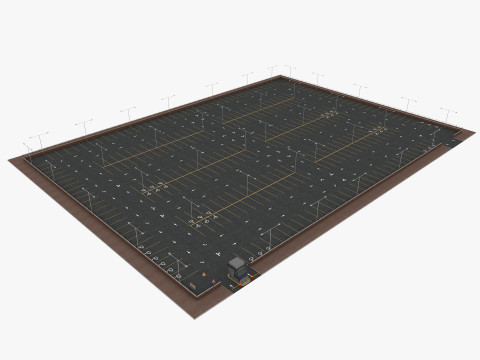 Parking Lot 3D Model