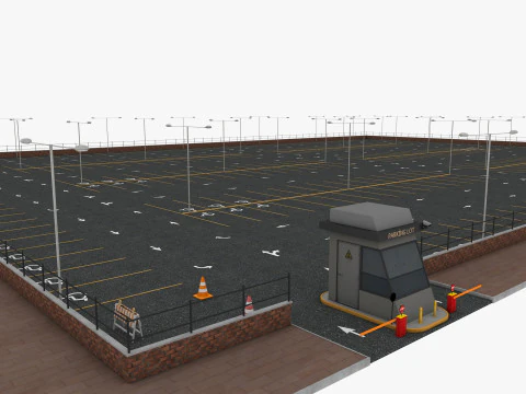 Parking Lot 3D Model