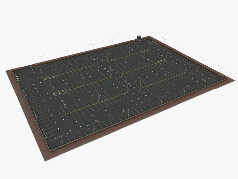 Parking Lot 3D Model