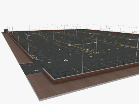 Parking Lot 3D Model