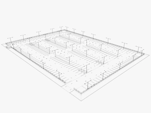 Parking Lot 3D Model