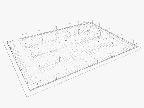 Parking Lot 3D Model