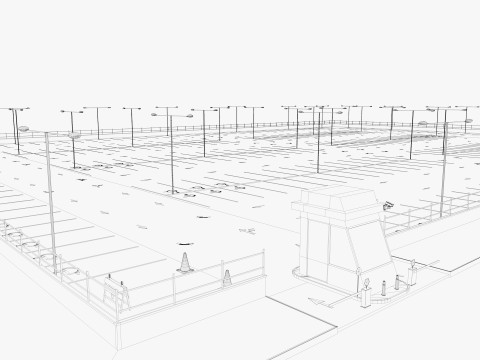 Parking Lot Modelo 3D