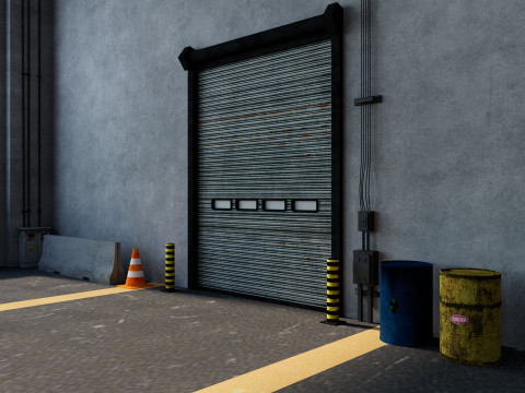 Warehouse Factory interior Modelo 3D