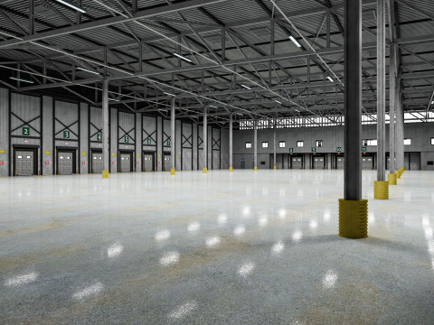 Warehouse Logistic 8 interior and exterior Modelo 3D