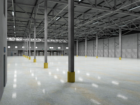 Warehouse Logistic 8 interior and exterior Modelo 3D
