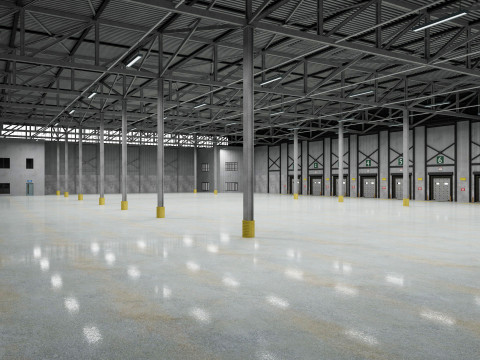 Warehouse Logistic 8 interior and exterior Modelo 3D