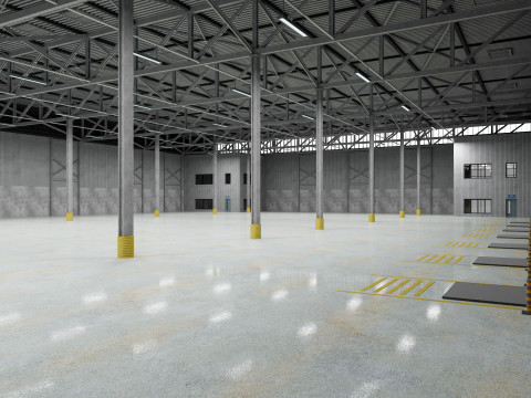 Warehouse Logistic 8 interior and exterior Modelo 3D