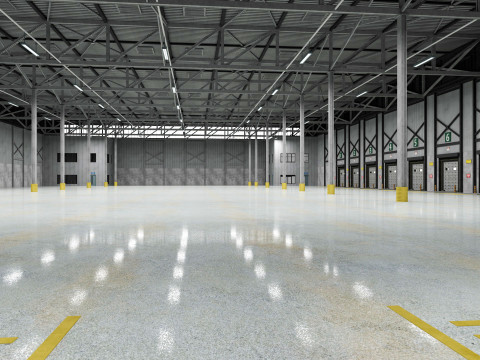 Warehouse Logistic 8 interior and exterior Modelo 3D