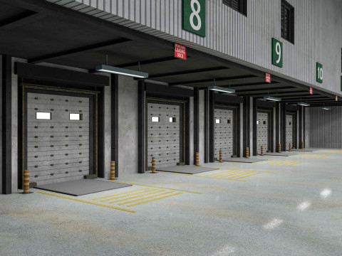 Warehouse Logistic 8 interior and exterior Modelo 3D