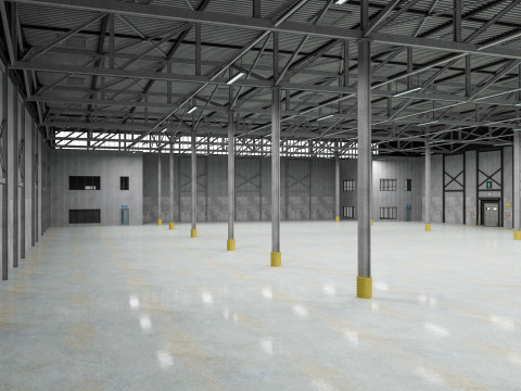 Warehouse Logistic 8 interior and exterior Modelo 3D