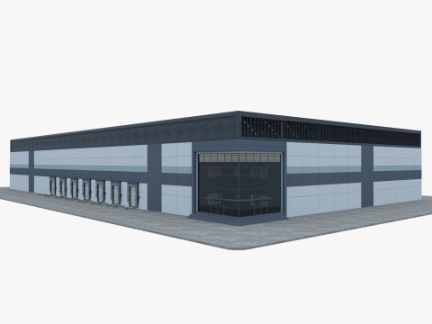 Warehouse Logistic 8 interior and exterior Modelo 3D