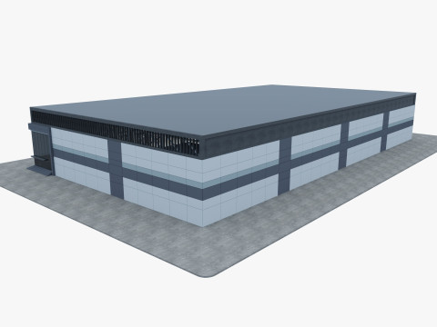 Warehouse Logistic 8 interior and exterior Modelo 3D