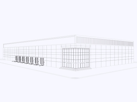 Warehouse Logistic 8 interior and exterior Modelo 3D
