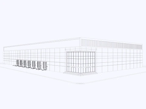 Warehouse Logistic 8 interior and exterior 3D Model
