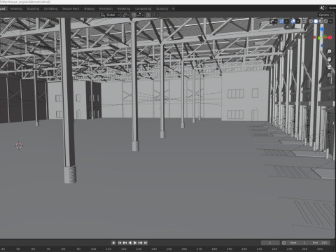 Warehouse Logistic 8 interior and exterior Modelo 3D