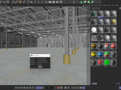 Warehouse Logistic 8 interior and exterior 3D Model