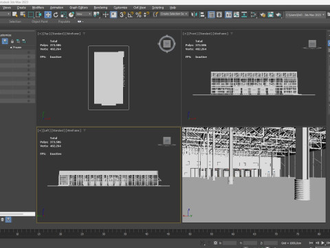 Warehouse Logistic 8 interior and exterior Modelo 3D