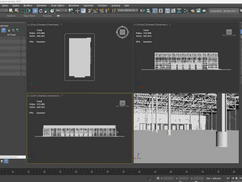 Warehouse Logistic 8 interior and exterior 3D Model