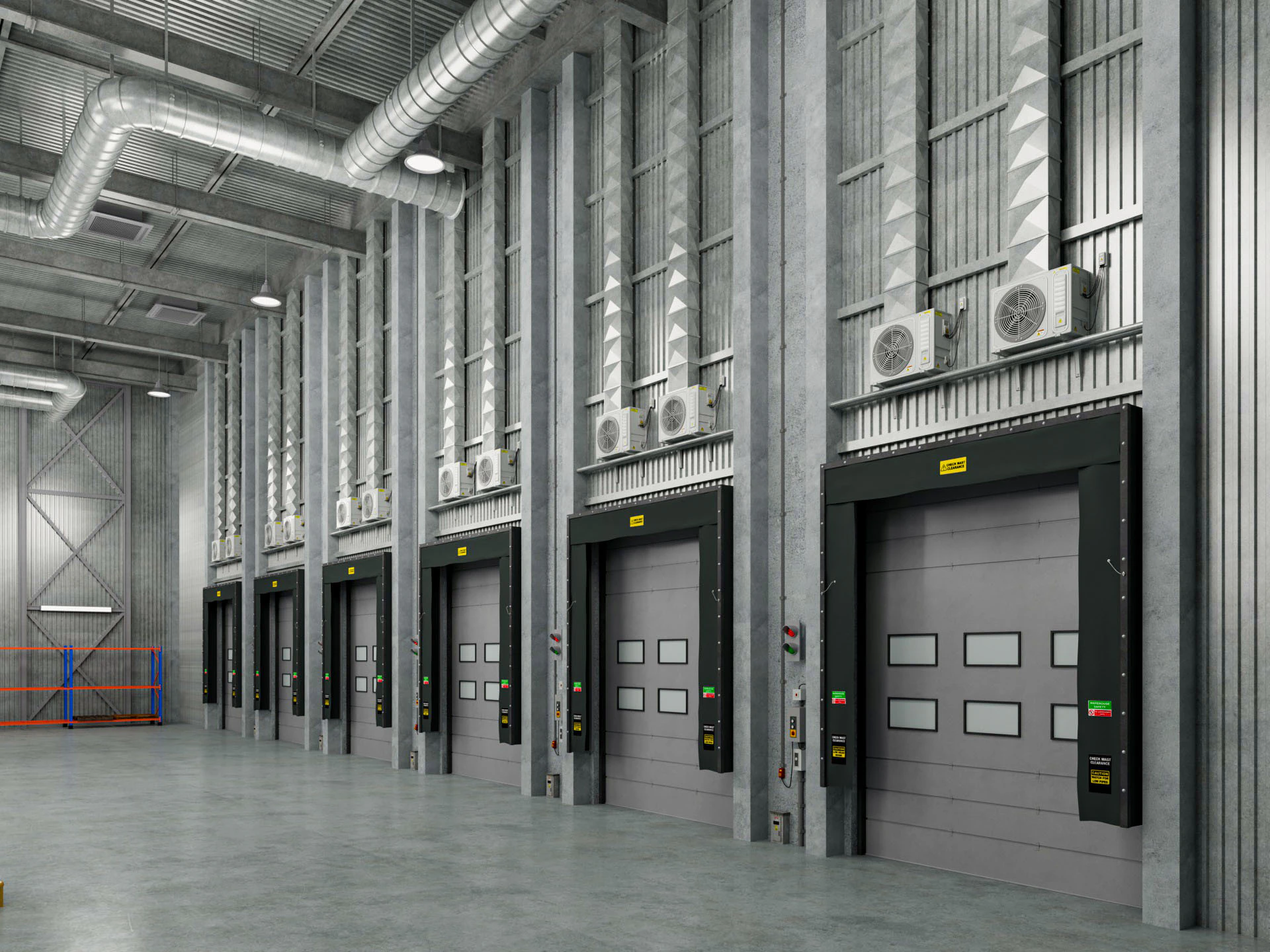 Innenbereich von Warehouse Logistic 9 3D Modell .c4d .max .obj .3ds .fbx .stl .blend