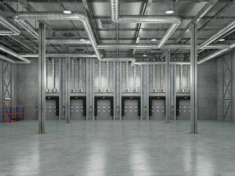 Innenbereich von Warehouse Logistic 9 3D Modell