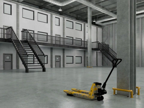 Innenbereich von Warehouse Logistic 9 3D Modell