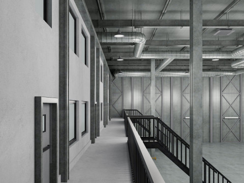 Warehouse Logistic 9 interior Modelo 3D