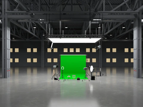 Warehouse Photo Studio 3D Model