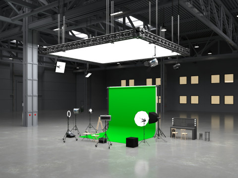 Warehouse Photo Studio 3D Model