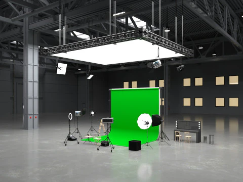 Warehouse Photo Studio 3D Model