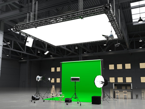 Warehouse Photo Studio 3D Model