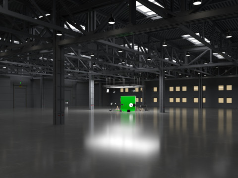 Warehouse Photo Studio 3D Model