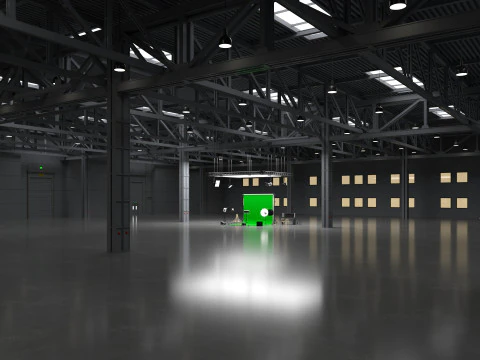 Warehouse Photo Studio 3D Model