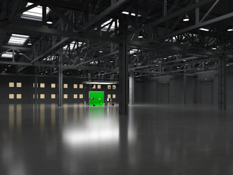 Warehouse Photo Studio 3D Model