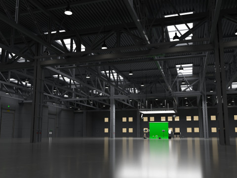 Warehouse Photo Studio 3D Model
