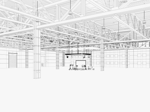 Warehouse Photo Studio 3D Model