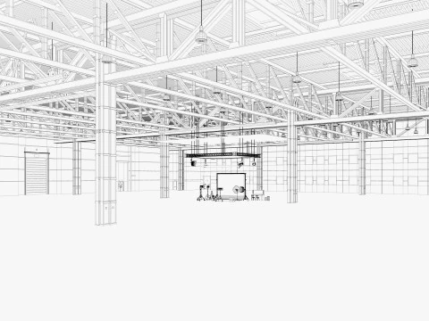 Warehouse Photo Studio 3D Model