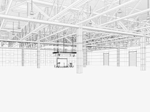Warehouse Photo Studio 3D Model