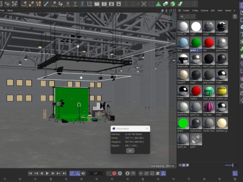 Warehouse Photo Studio 3D Model