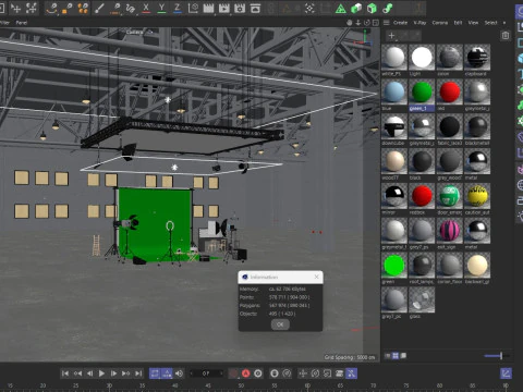 Warehouse Photo Studio 3D Model