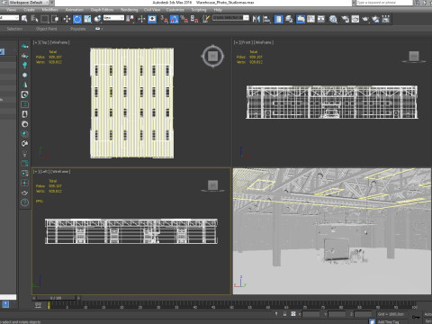 Warehouse Photo Studio 3D Model