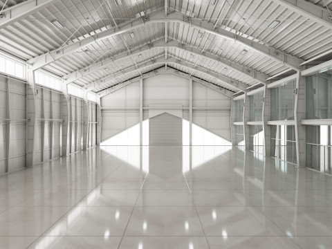 Warehouse White Office 2 3D Model