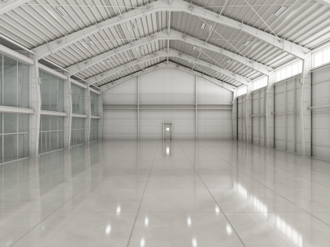 Warehouse White Office 2 3D Model