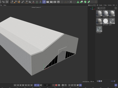 Warehouse White Office 2 3D Model