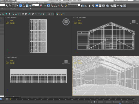 Warehouse White Office 2 3D Model
