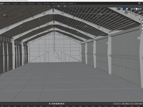 Warehouse White Office 2 3D Model
