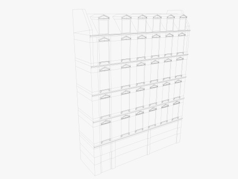Parisian Buildings 3D Model
